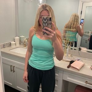 lululemon teal women’s yoga tank top